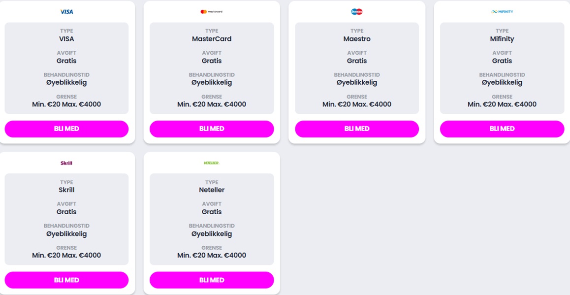 crocoslots betalinger