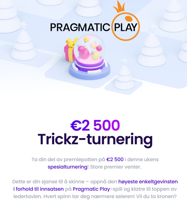trickz casino turnering