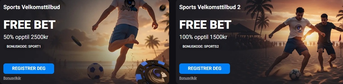 lucky vibe velkomstbonus