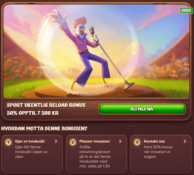 roostino reload bonus