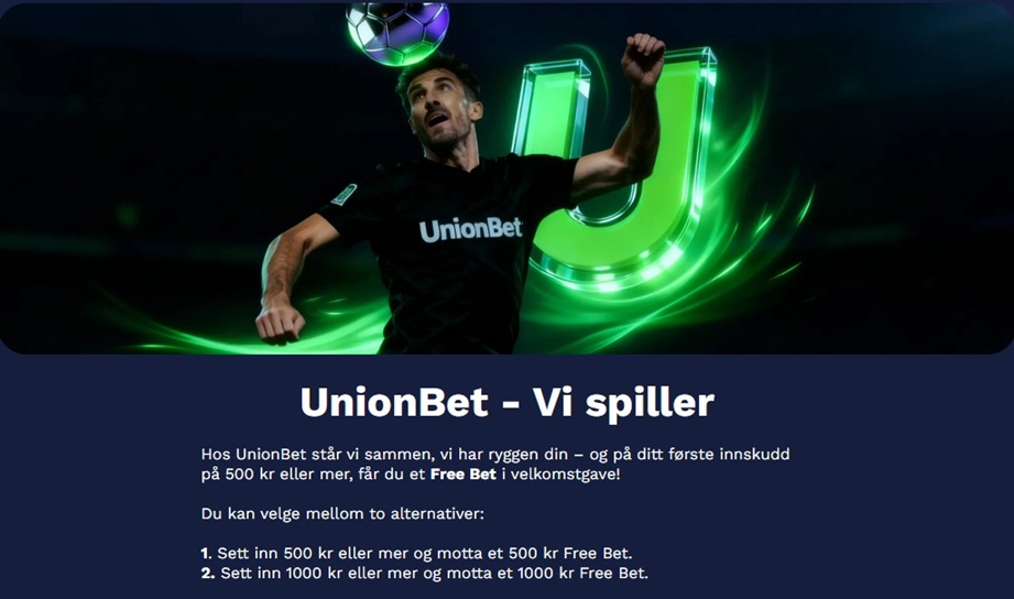 unionbet bonus norge