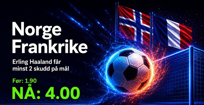 Norge Frankrike oddsboost